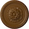 Ekena Millwork Palmetto Ceiling Medallion, Hand-Painted Smokey Topaz, 11 1/2"OD x 1"P CM11PASTF - alternate 1